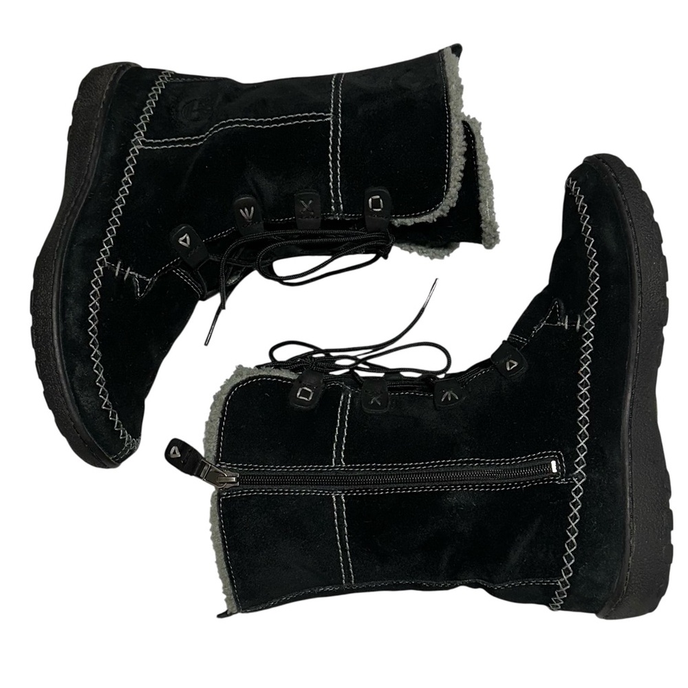 TIMBERLAND Oslo Express Fauna Black Suede Winter Boots Girls 4